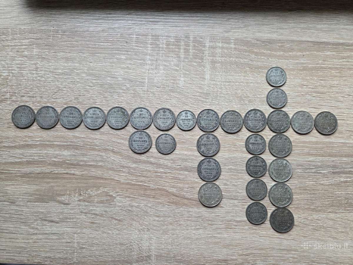 15 ir 20 carinės kapeikos nuo 1876 iki 1915 metų - nuotraukos Nr. 2