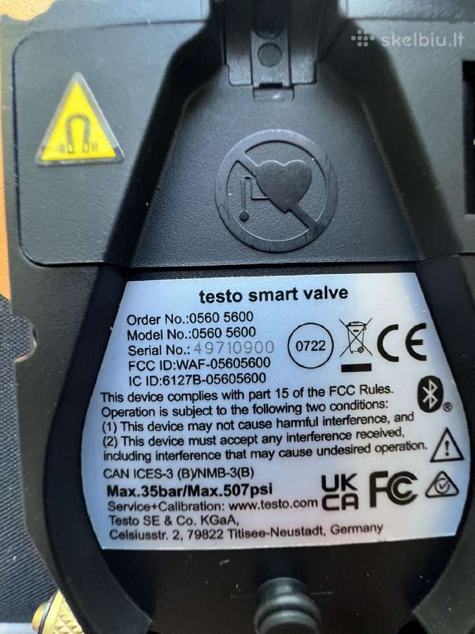 Testo 560i šaltnešio svarstyklės - nuotraukos Nr. 4