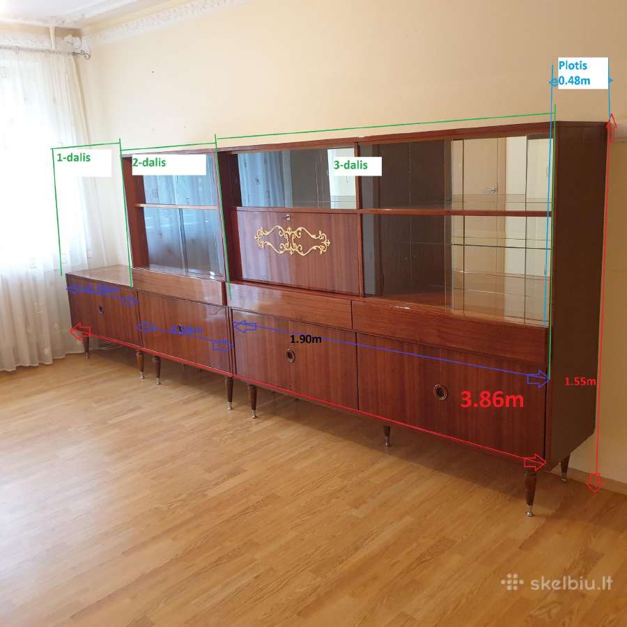 Sekcija 3-jų dalių (Latvių gamybos) 100e - nuotraukos Nr. 2