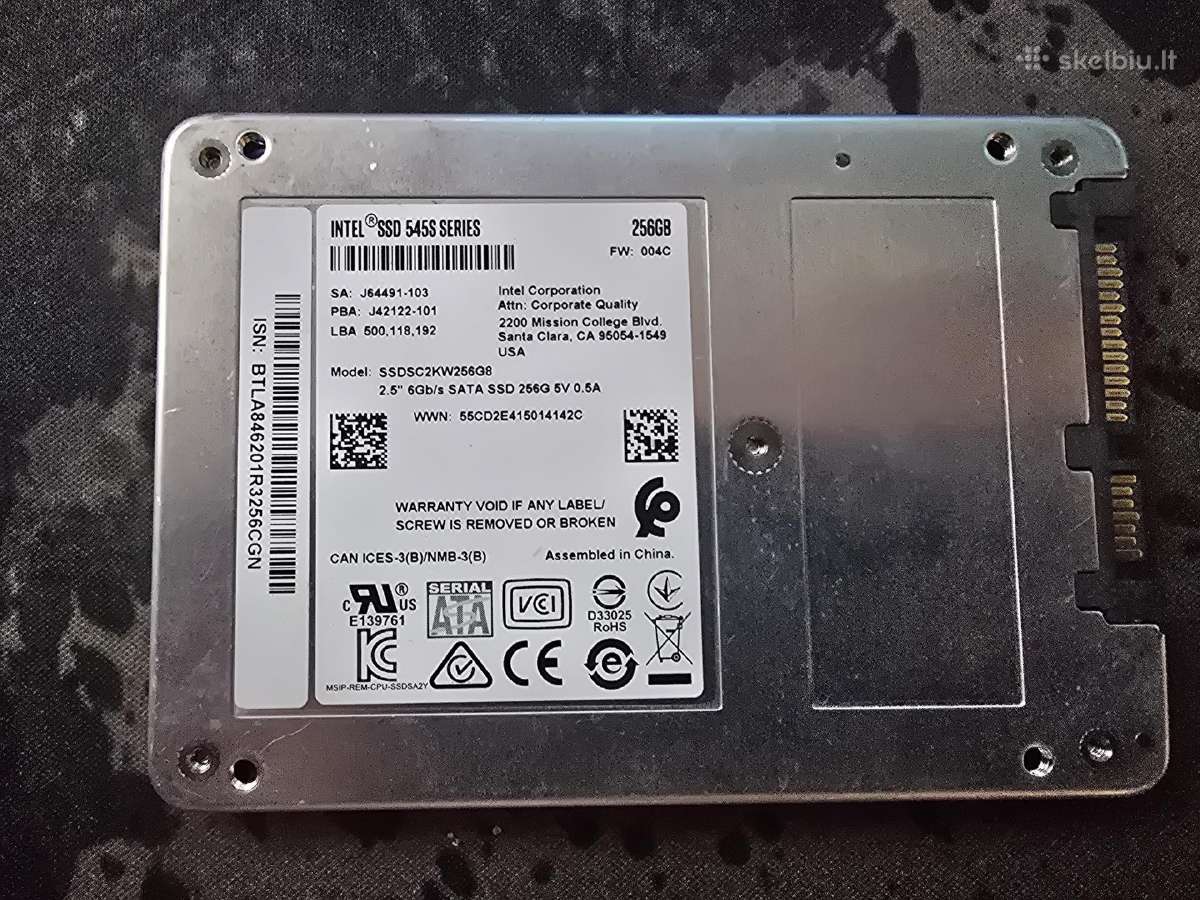 Intel SSD 545s Series 256gb - nuotraukos Nr. 2