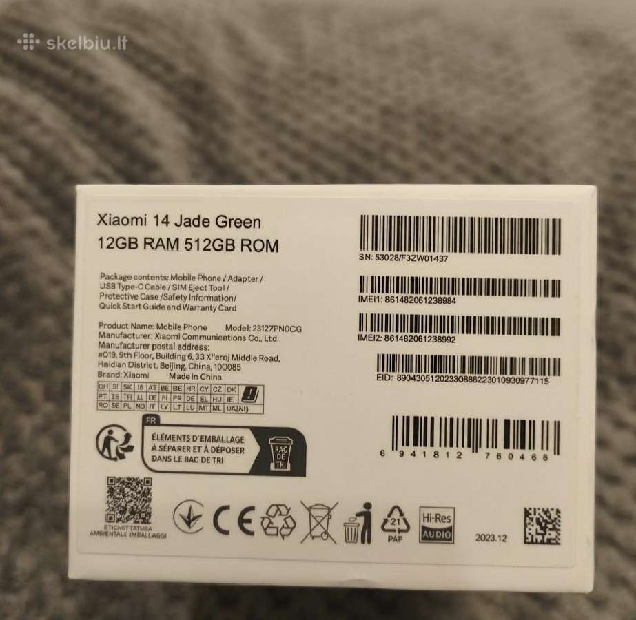 Xiaomi 14 (512gb 12gb RAM) - nuotraukos Nr. 3