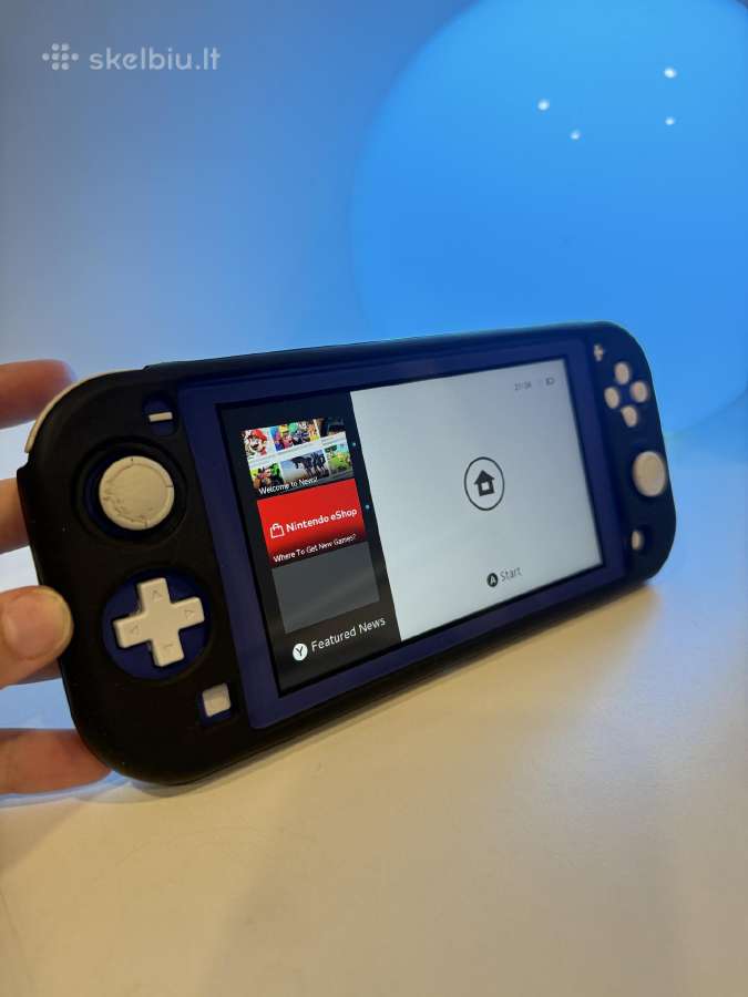Melynas Nintendo Switch Lite - nuotraukos Nr. 3
