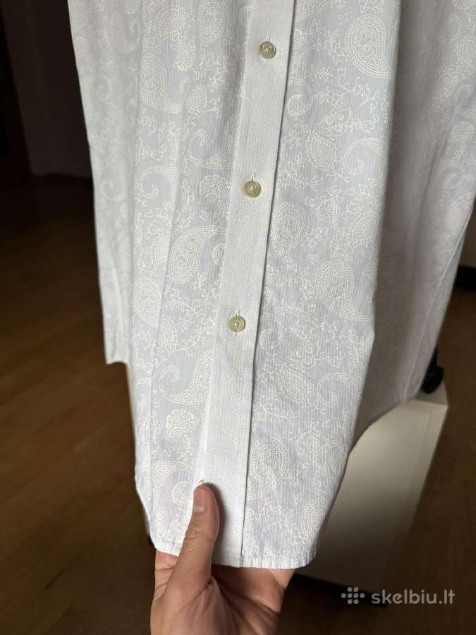 Venti balti marškiniai su ornamentais 44 dydis - nuotraukos Nr. 3