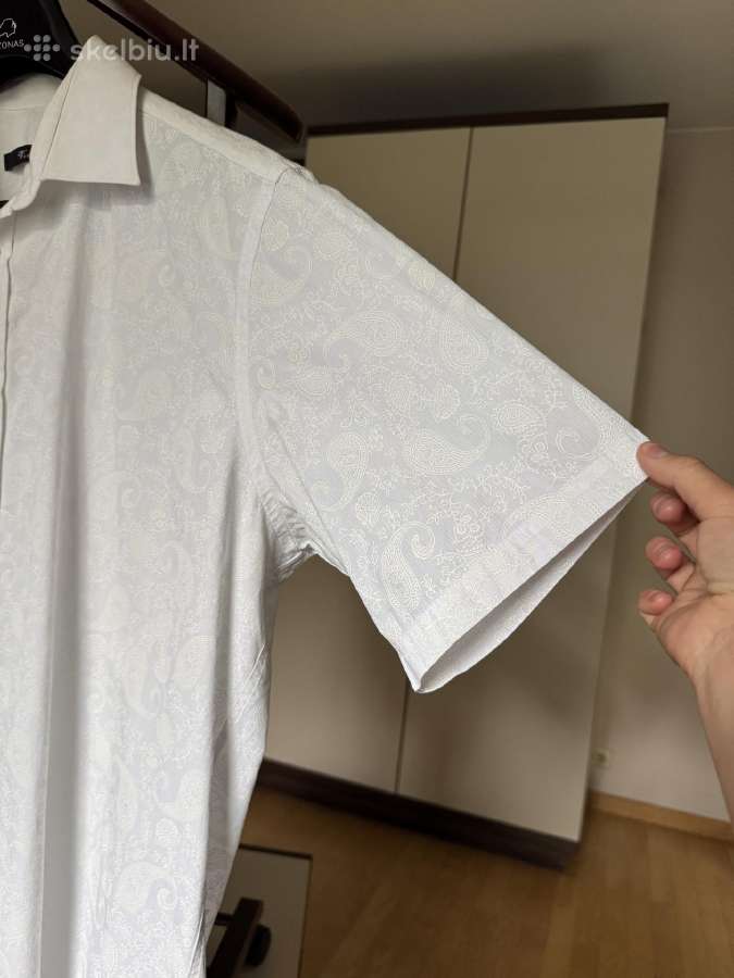 Venti balti marškiniai su ornamentais 44 dydis - nuotraukos Nr. 7