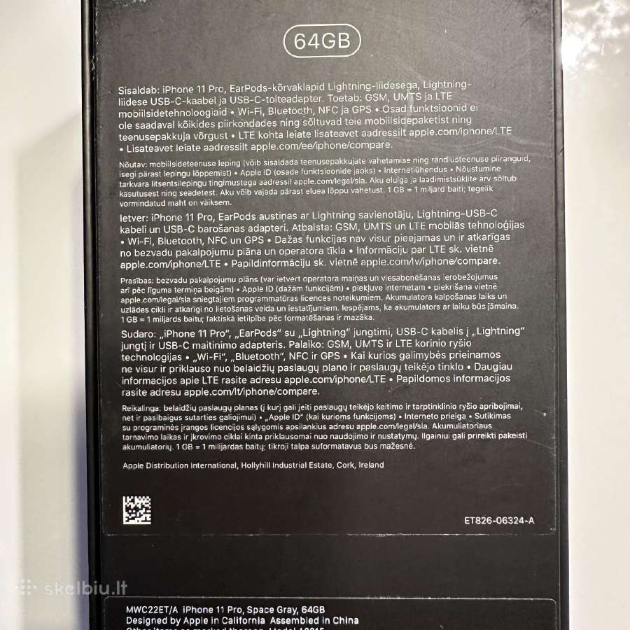 iPhone 11 Pro, 64gb, Space Gray - nuotraukos Nr. 5