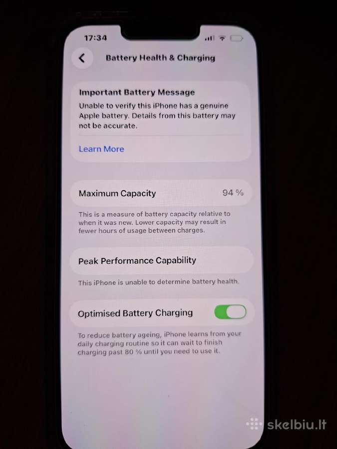 iPhone 13 94% Battery Health - nuotraukos Nr. 12