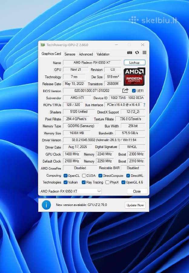 Radeon 6950xt - nuotraukos Nr. 3