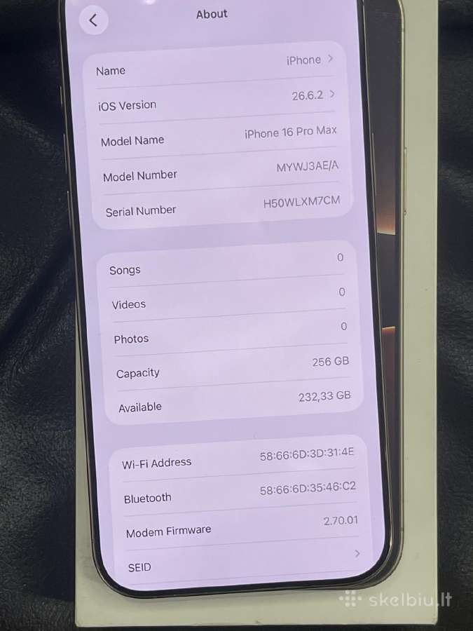 iPhone 16 pro max - nuotraukos Nr. 4