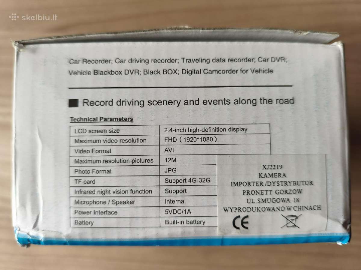 Vaizdo registratorius vehicle blackbox dvr 1080p - nuotraukos Nr. 10