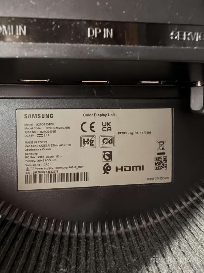 Samsung Odyssey G5 27" Qhd 165hz - nuotraukos Nr. 4