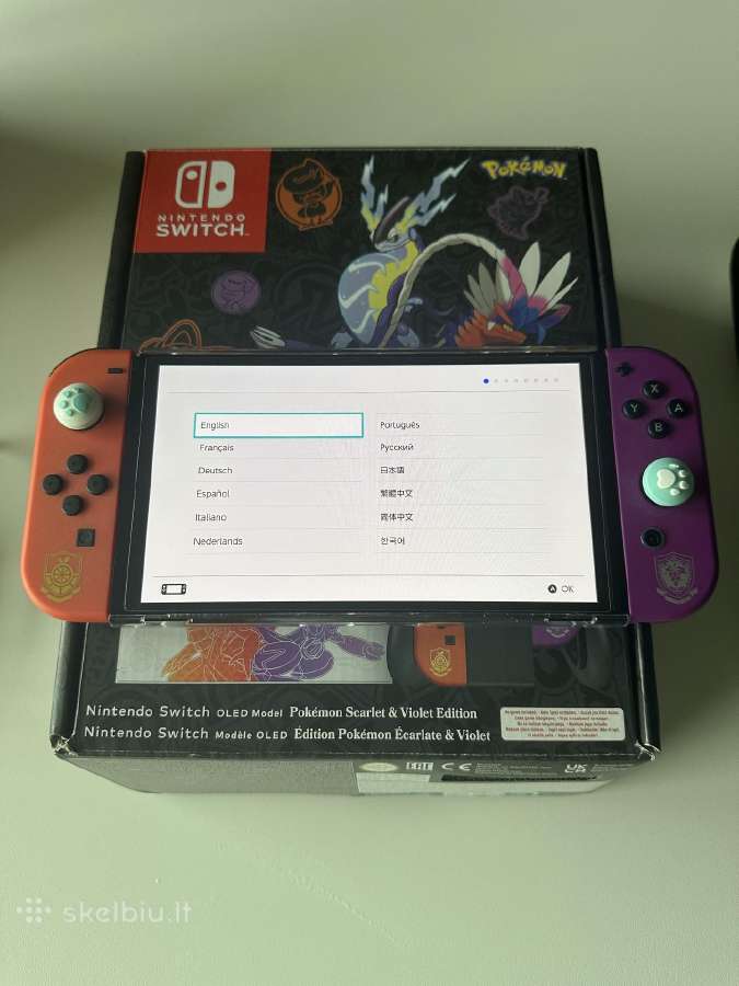 Nintendo Switch Oled pokemon ed. + violet žaidimas - nuotraukos Nr. 6