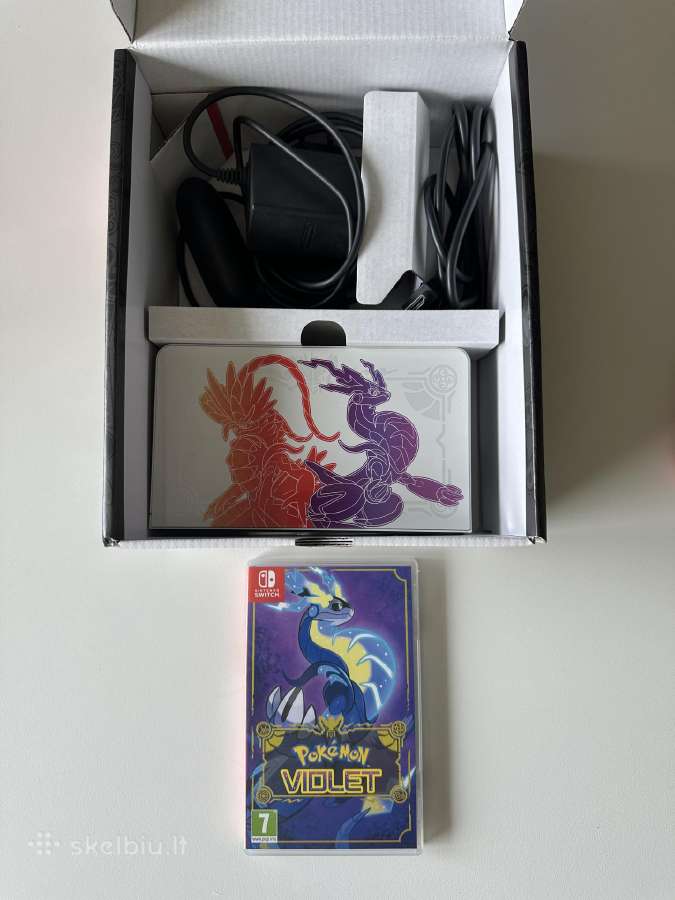 Nintendo Switch Oled pokemon ed. + violet žaidimas - nuotraukos Nr. 3