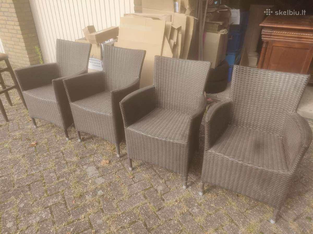 4 lauko kedžių komplektas. Kėdė, kėdės. - nuotraukos Nr. 2