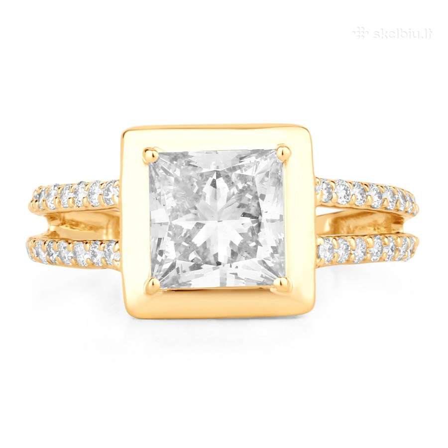 Sužadėtuvių žiedas su briliantu (2,68ct) - nuotraukos Nr. 3