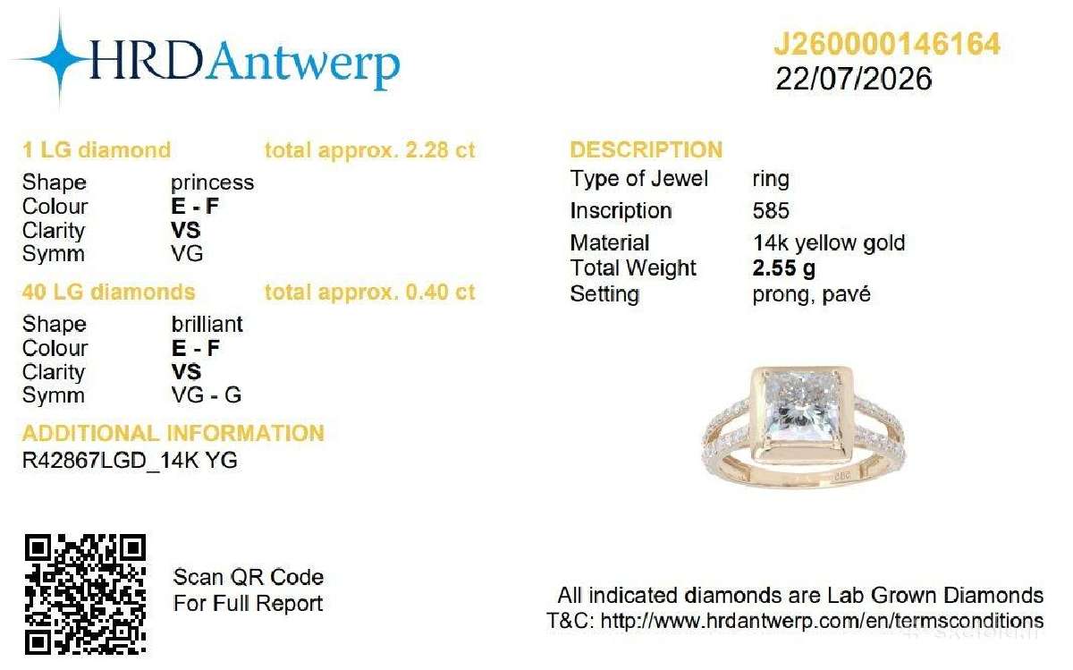 Sužadėtuvių žiedas su briliantu (2,68ct) - nuotraukos Nr. 4
