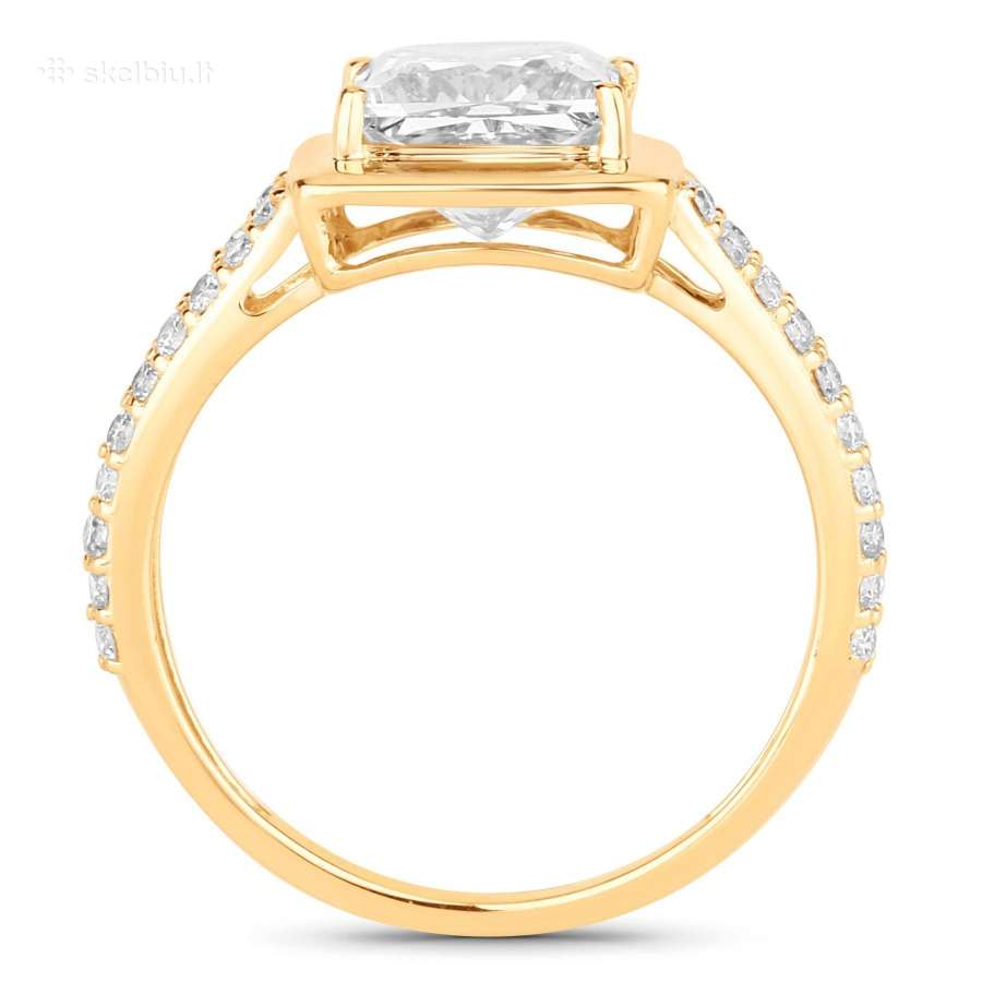 Sužadėtuvių žiedas su briliantu (2,68ct) - nuotraukos Nr. 6