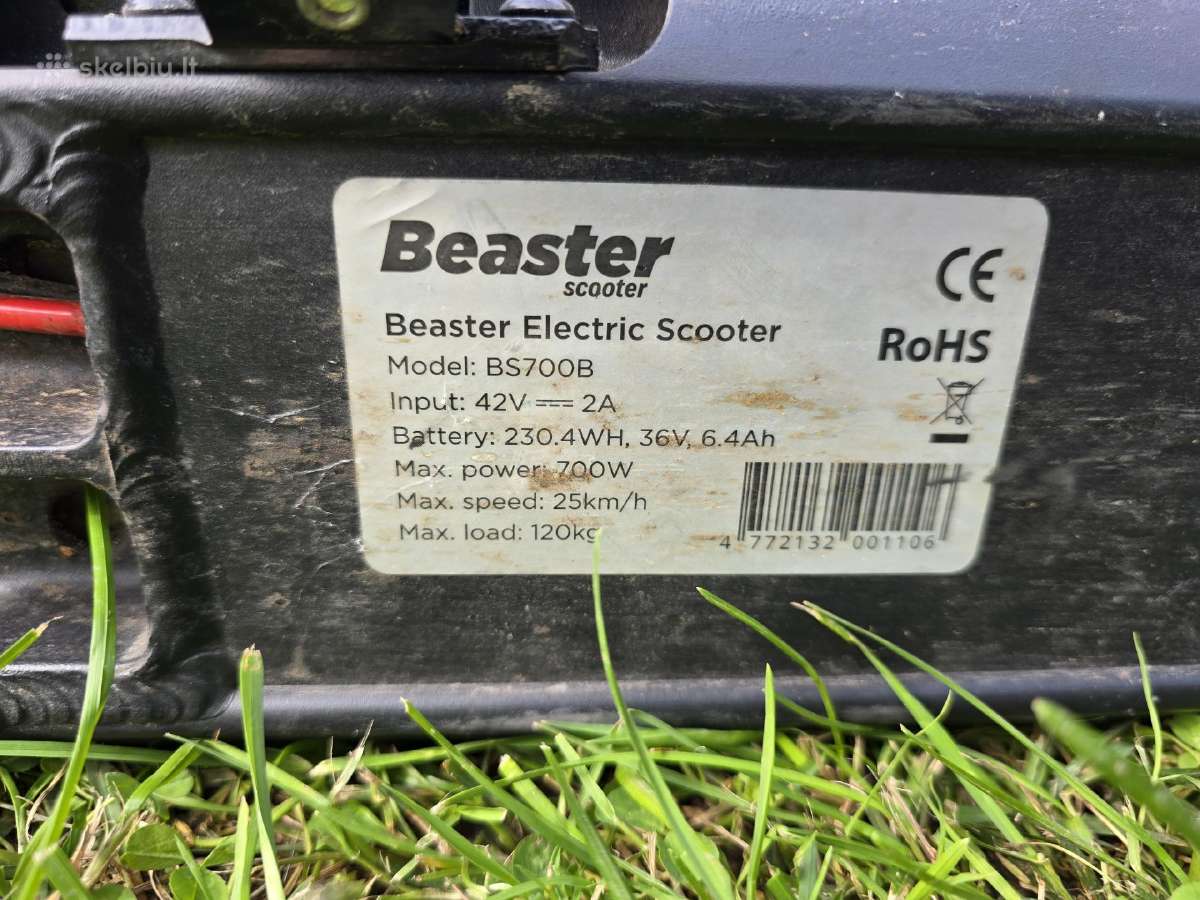 Elektrinis paspirtukas Beaster Scooter Bs700b - nuotraukos Nr. 7