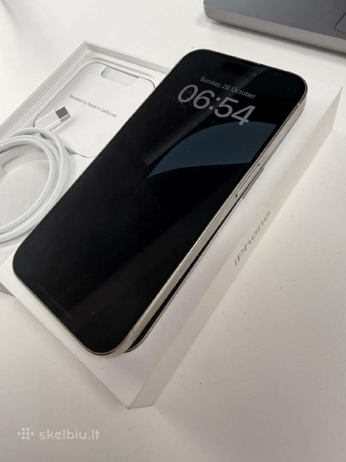 Parduodamas Apple iPhone 15 Pro 1 TB – Natural Tit - nuotraukos Nr. 3