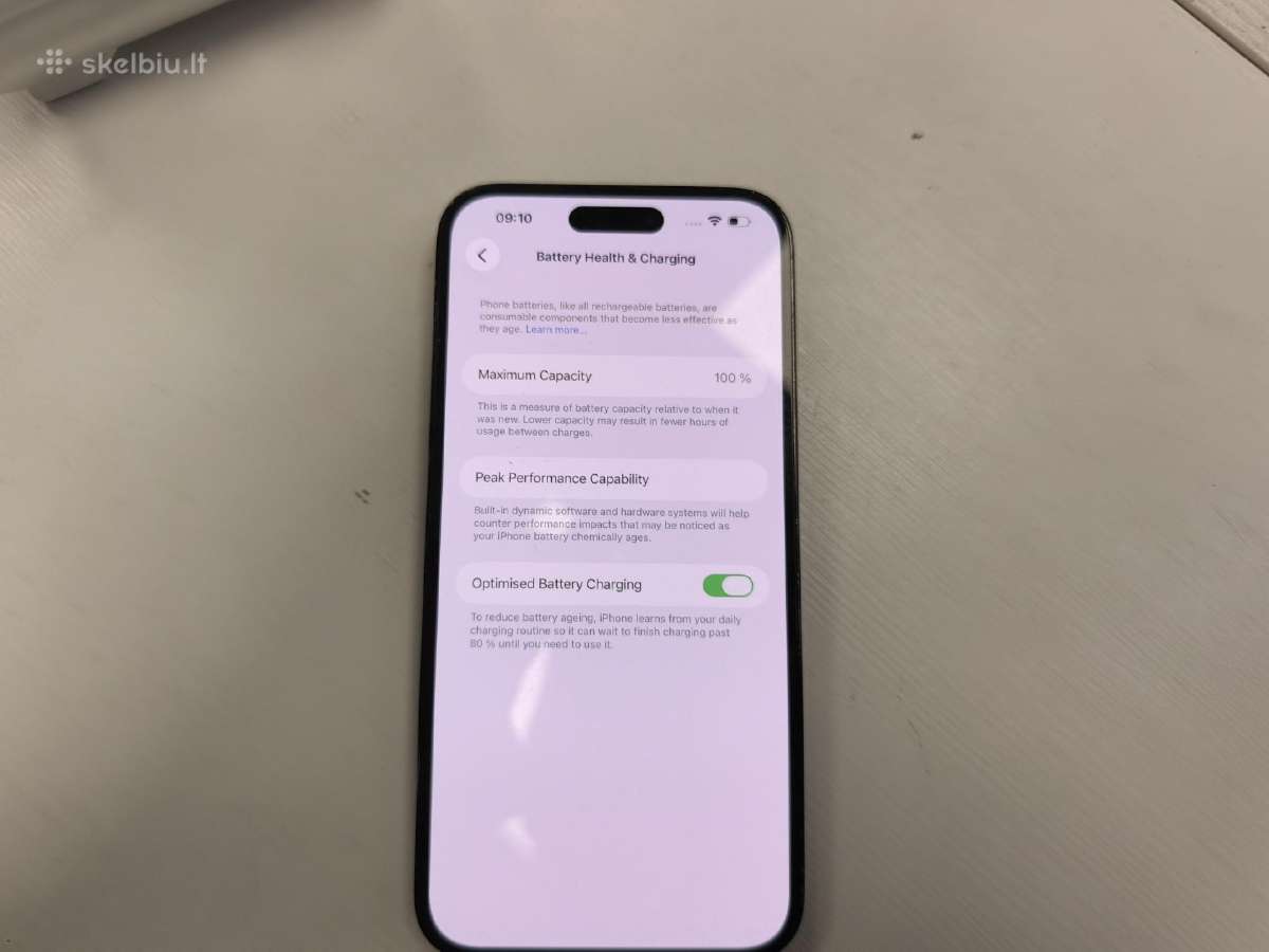 iPhone 14 Pro Max 256gb 100% baterija su Garantija - nuotraukos Nr. 6