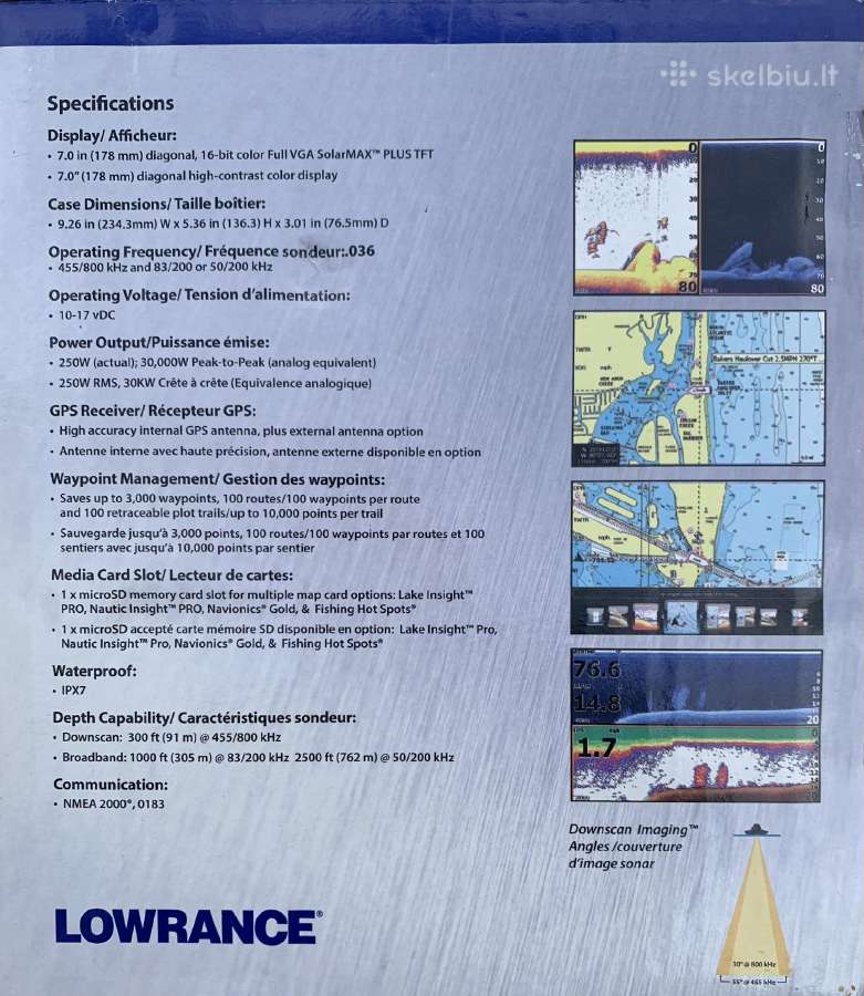 Parduodu echolota Lowrance Elite-7hdi - nuotraukos Nr. 3