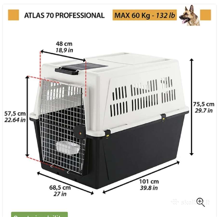 Didelė transportavimo dėžė, labai geros būklės. - nuotraukos Nr. 6