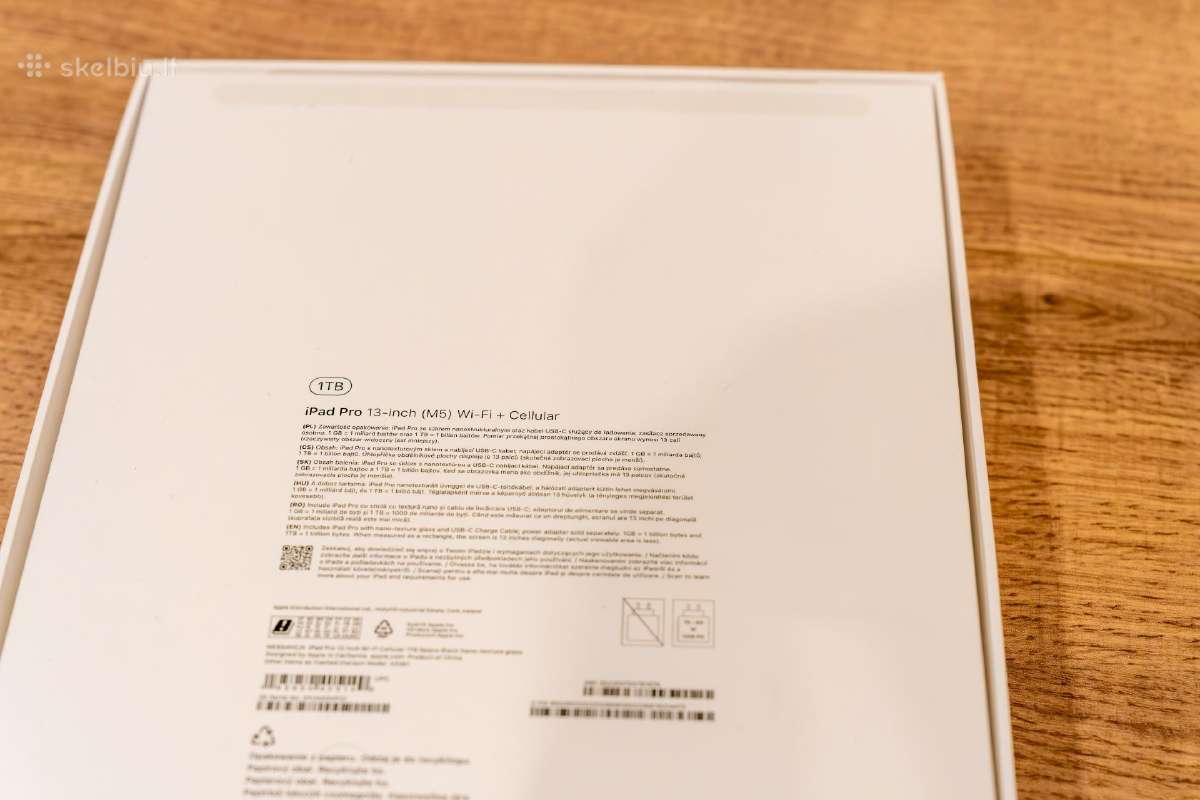 Apple iPad Pro 13" M5 1tb WiFi+lte su draudimu! - nuotraukos Nr. 5