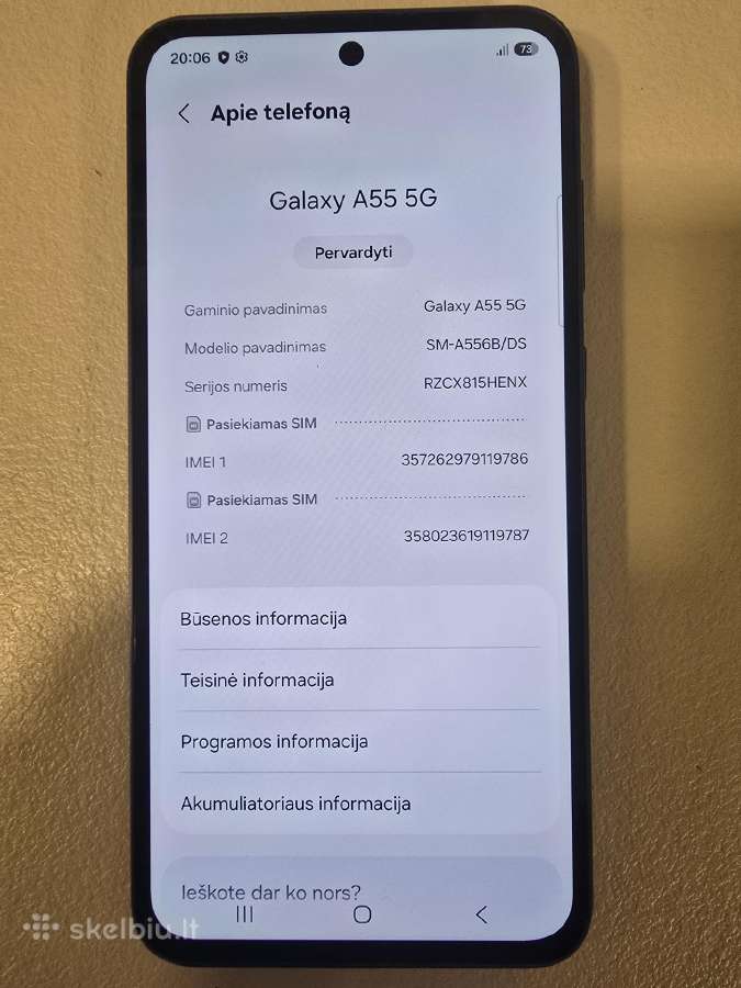 Samsung A55 5G - nuotraukos Nr. 5