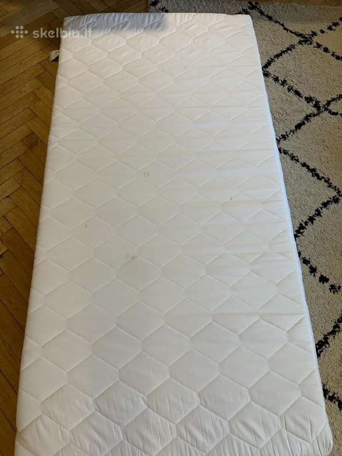 Medinė vaikiška lova 180x90cm su čiužiniu - nuotraukos Nr. 10