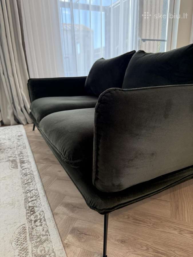 Dvivietė sofa ir pufas - nuotraukos Nr. 3