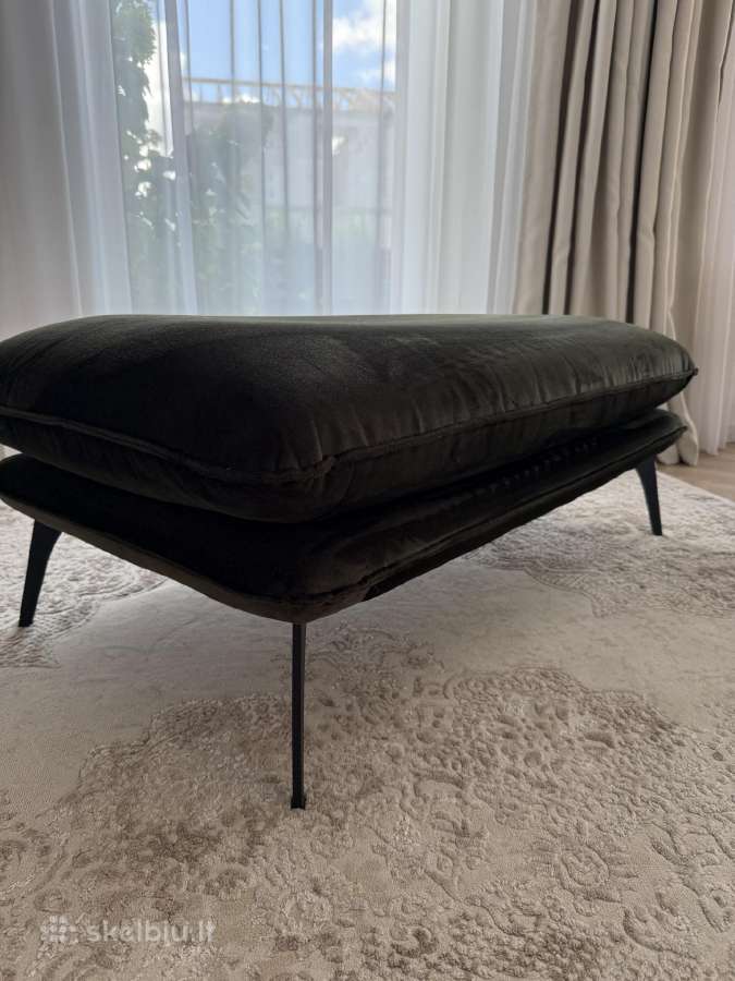 Dvivietė sofa ir pufas - nuotraukos Nr. 4