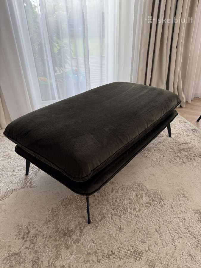 Dvivietė sofa ir pufas - nuotraukos Nr. 5