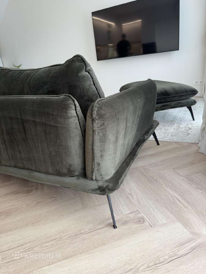 Dvivietė sofa ir pufas - nuotraukos Nr. 6