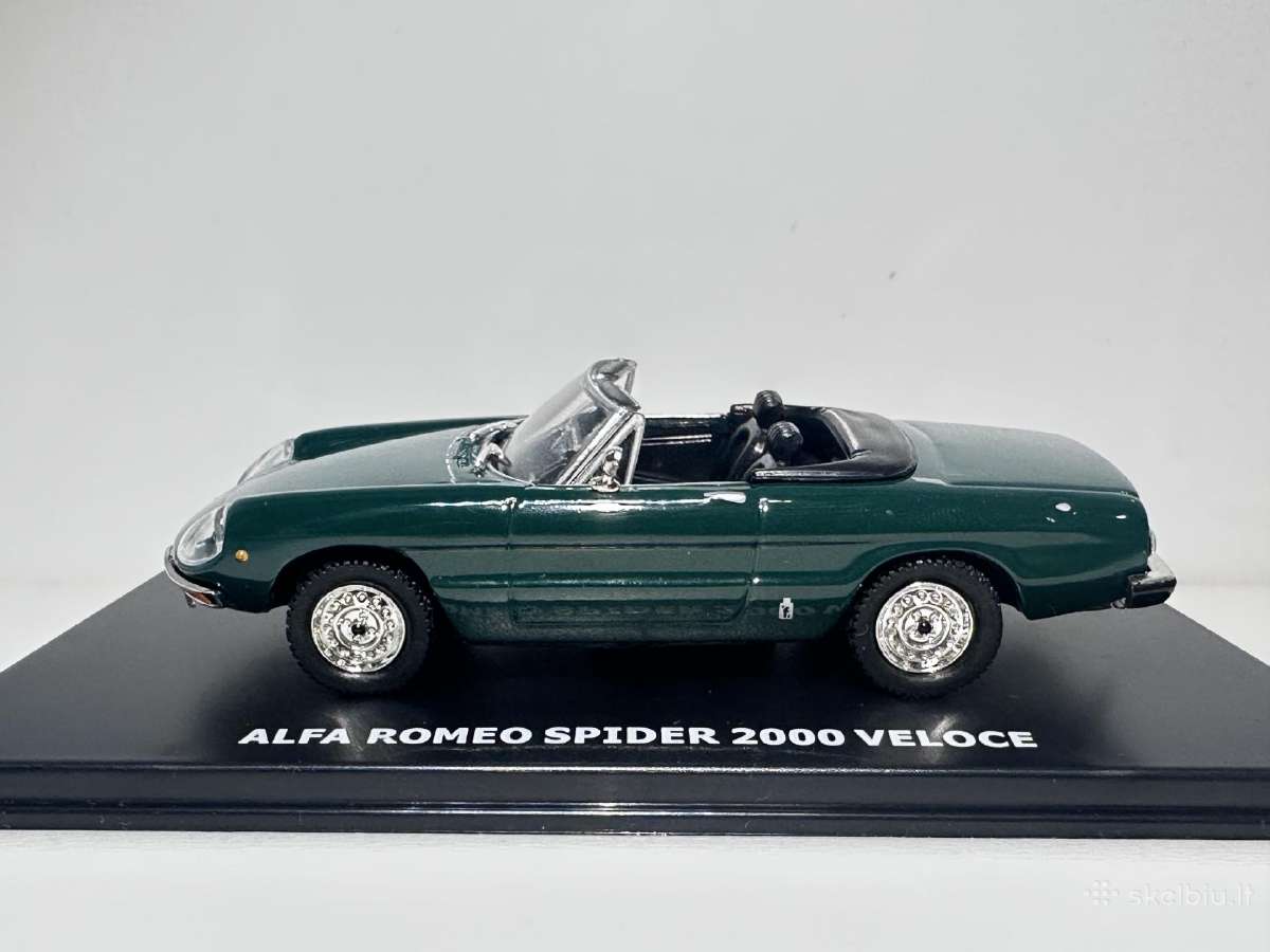 Alfa Romeo Spider 2000 Veloce 1974 žalia 1:43 M - nuotraukos Nr. 3