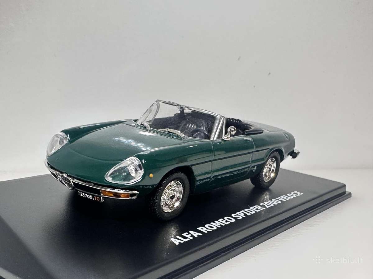 Alfa Romeo Spider 2000 Veloce 1974 žalia 1:43 M - nuotraukos Nr. 6