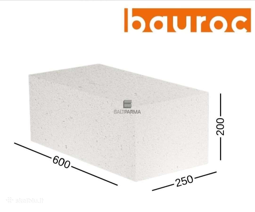 Duju silikato blokeliai bauroc 250-200-600 - nuotraukos Nr. 3