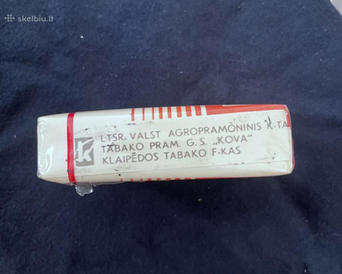Klaipeda senovinis cigareciu pakelis neatidarytas - nuotraukos Nr. 2