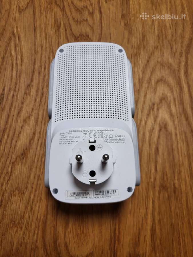 Tp-link Ac2600 Wi-fi diapozono plėtiklis Re650 - nuotraukos Nr. 2