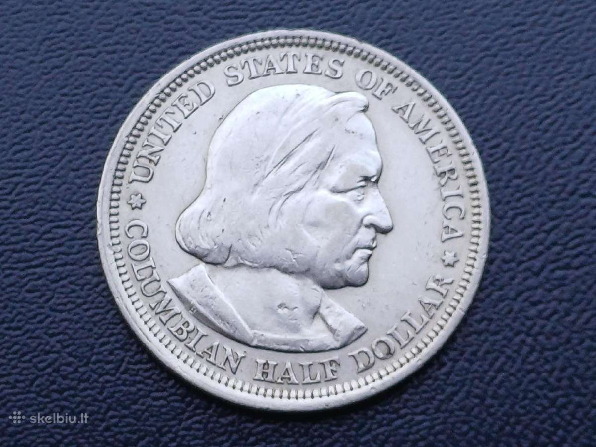 Puse dolerio 1893m. JAV sidabras - nuotraukos Nr. 2