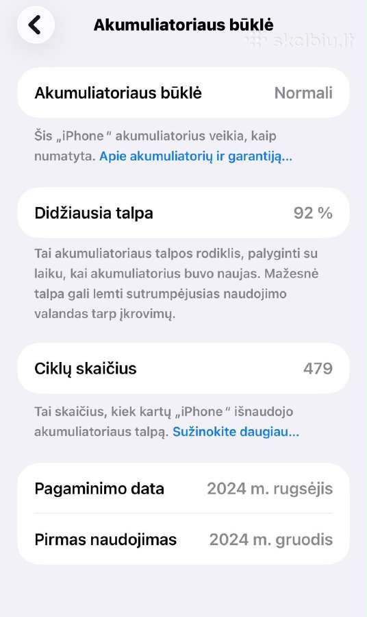 iPhone 16 Plus 128gb - nuotraukos Nr. 8