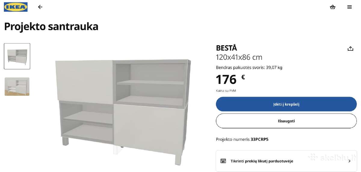 Ikea Besta spintelė - nuotraukos Nr. 4
