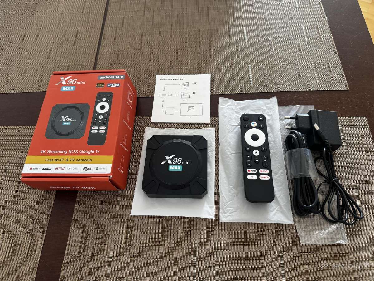 X96 Mini Max Android 14 TV Box 4k Wi-fi 6 - nuotraukos Nr. 2