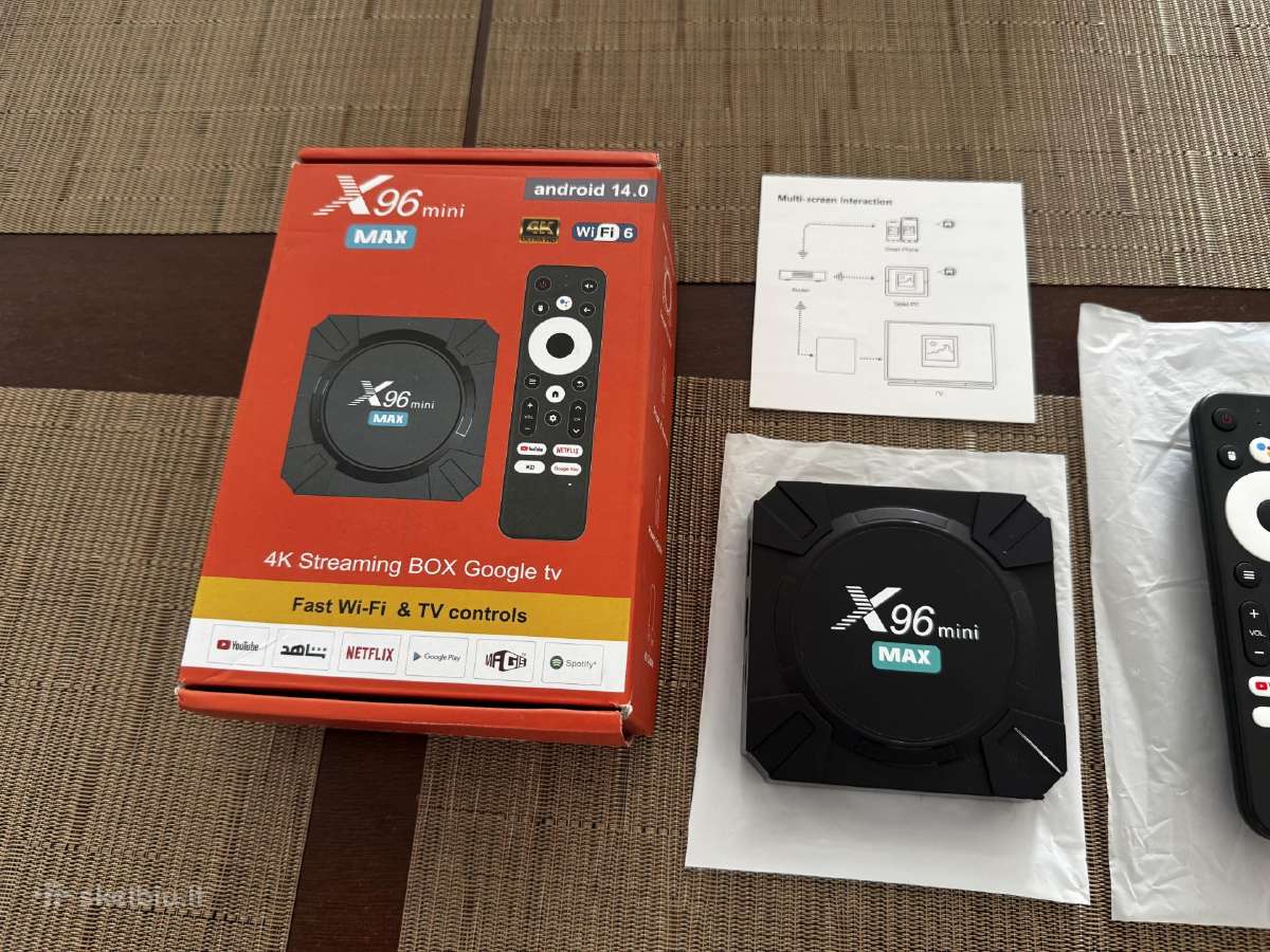 X96 Mini Max Android 14 TV Box 4k Wi-fi 6 - nuotraukos Nr. 4