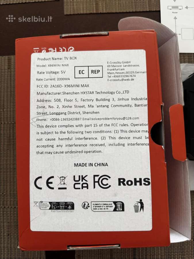 X96 Mini Max Android 14 TV Box 4k Wi-fi 6 - nuotraukos Nr. 10