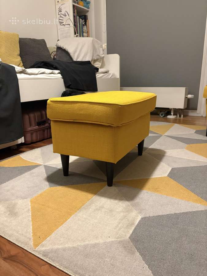 Ikea Strandmon Fotelis su pufu - nuotraukos Nr. 6