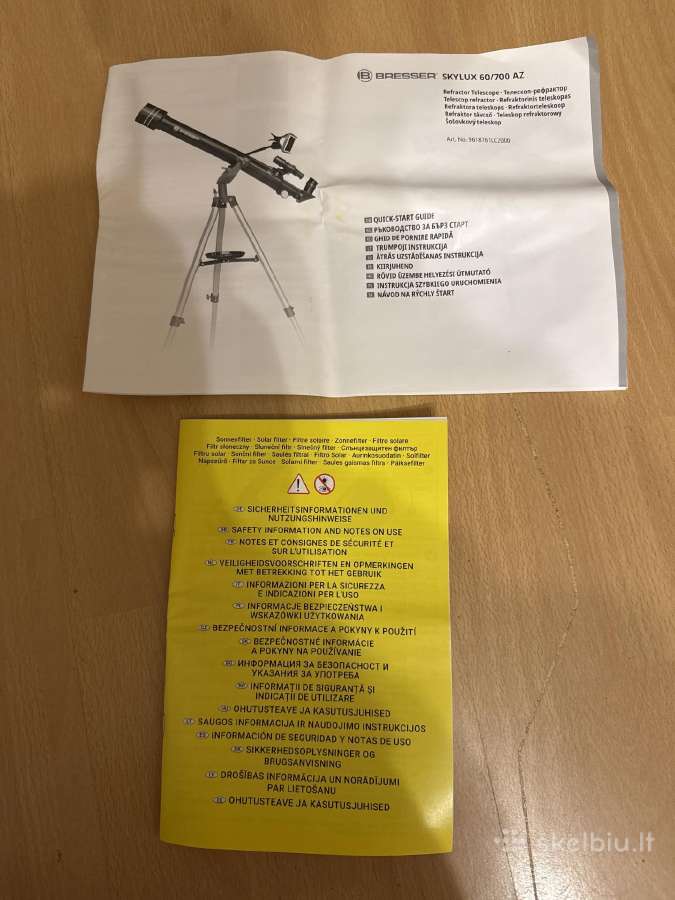 Teleskopas Bresser Skylux 60/700 mm - nuotraukos Nr. 6