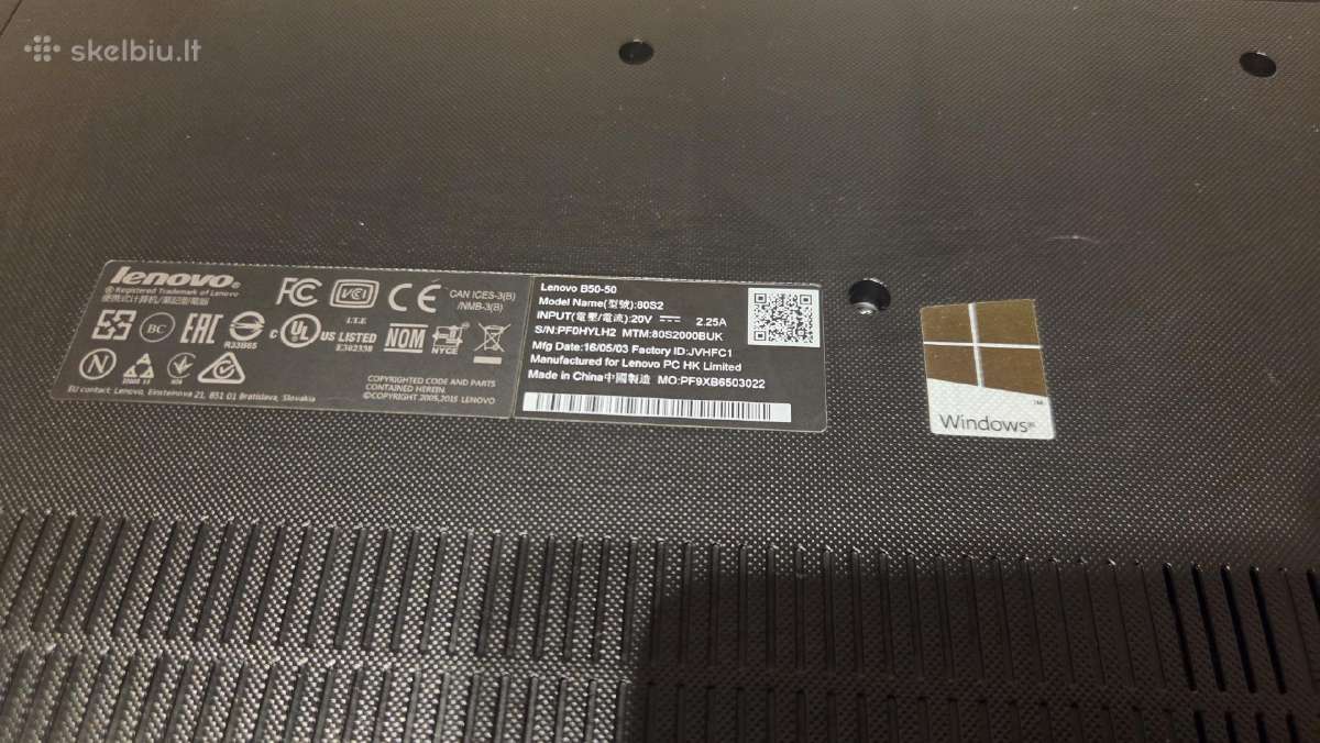 Lenovo B50-50 - nuotraukos Nr. 3