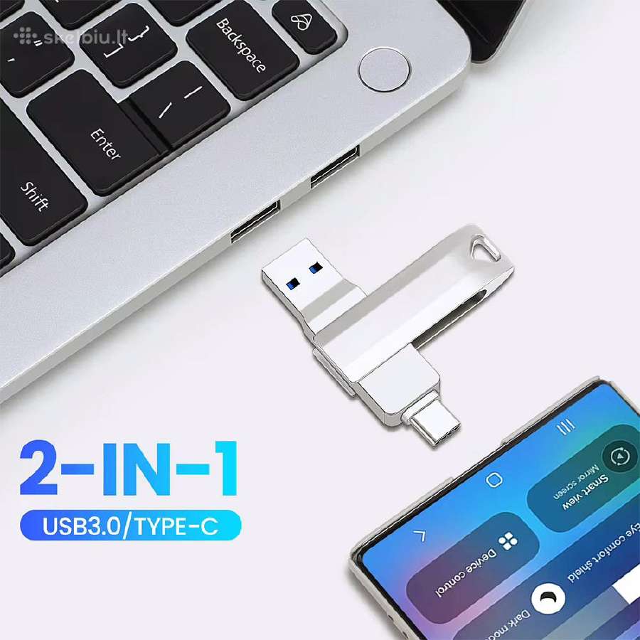 Usb atmintinė 128gb Usb3.0 - nuotraukos Nr. 3