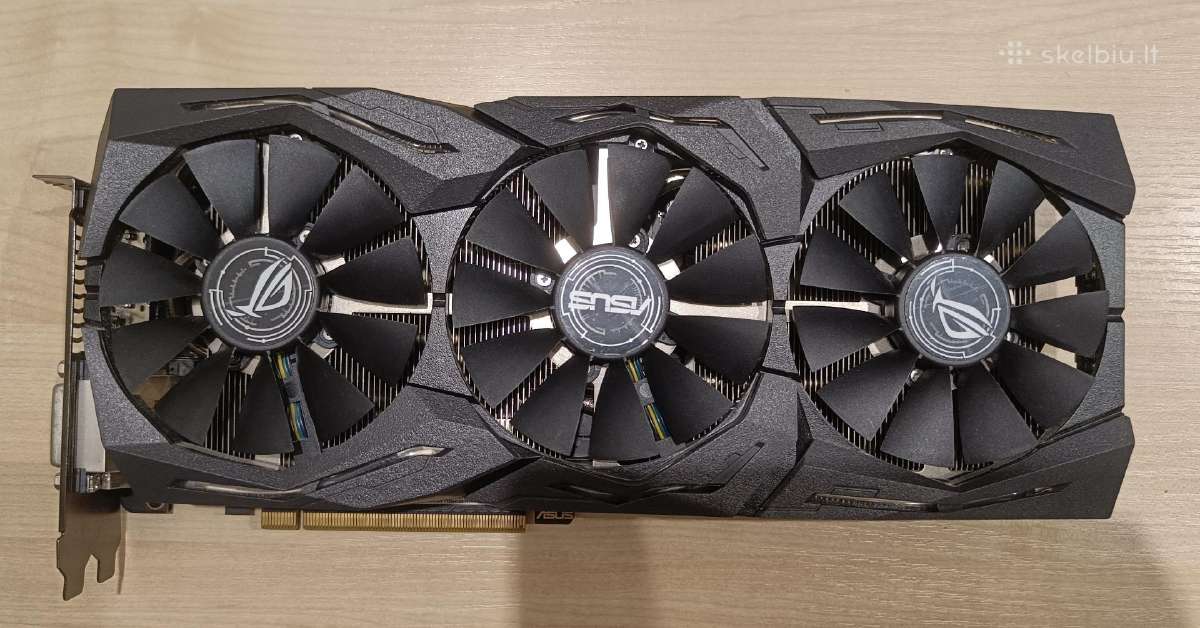 Rog Strix 1080 ti 11gb pilna komplektacija - nuotraukos Nr. 2