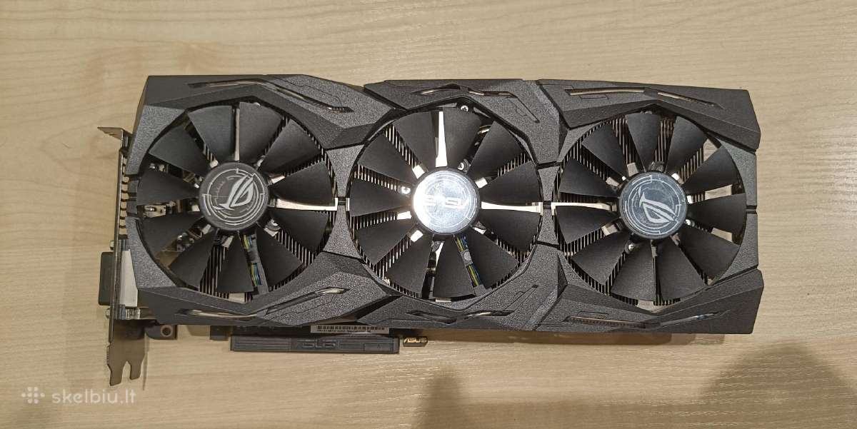 Rog Strix 1080 ti 11gb pilna komplektacija - nuotraukos Nr. 7