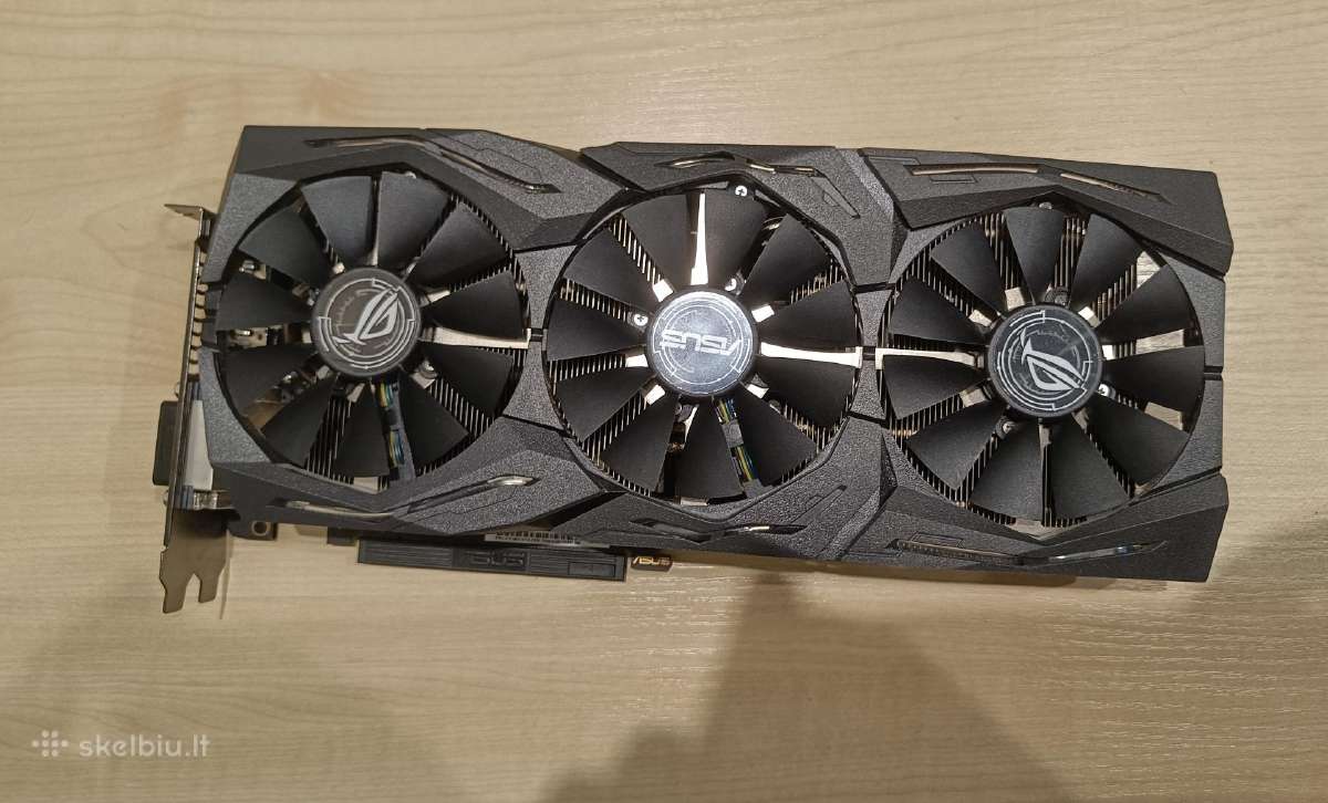 Rog Strix 1080 ti 11gb pilna komplektacija - nuotraukos Nr. 8